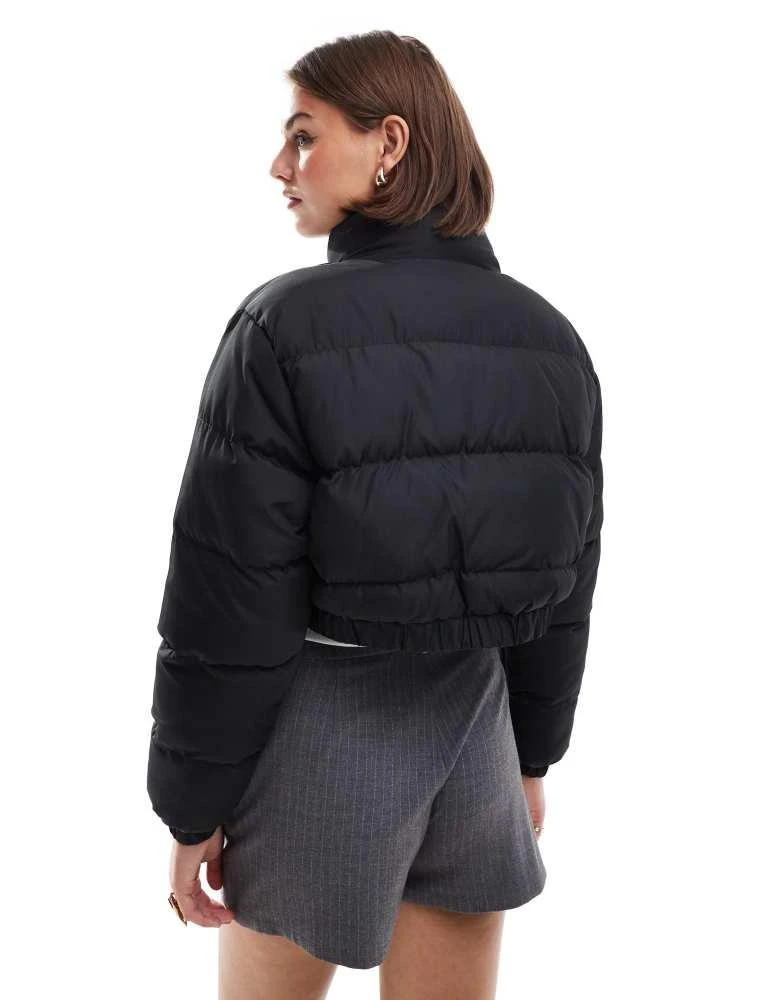 Brave Soul Brave Soul cropped puffer jacket in black 4