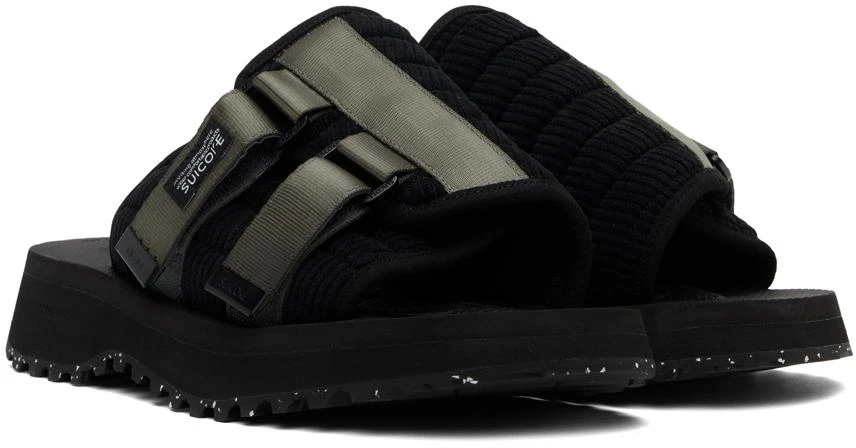 Suicoke Black KAW-SHELLab Sandals 4