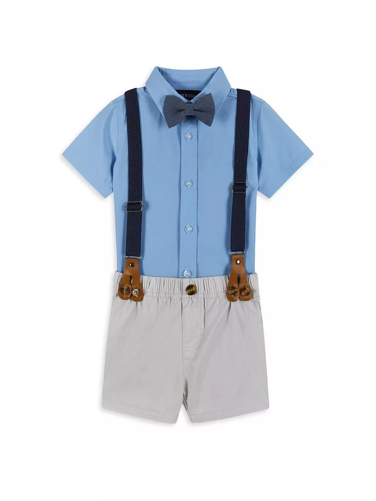 Andy & Evan Baby Boy's 4-Piece Shirt & Shorts Suspender Set 1