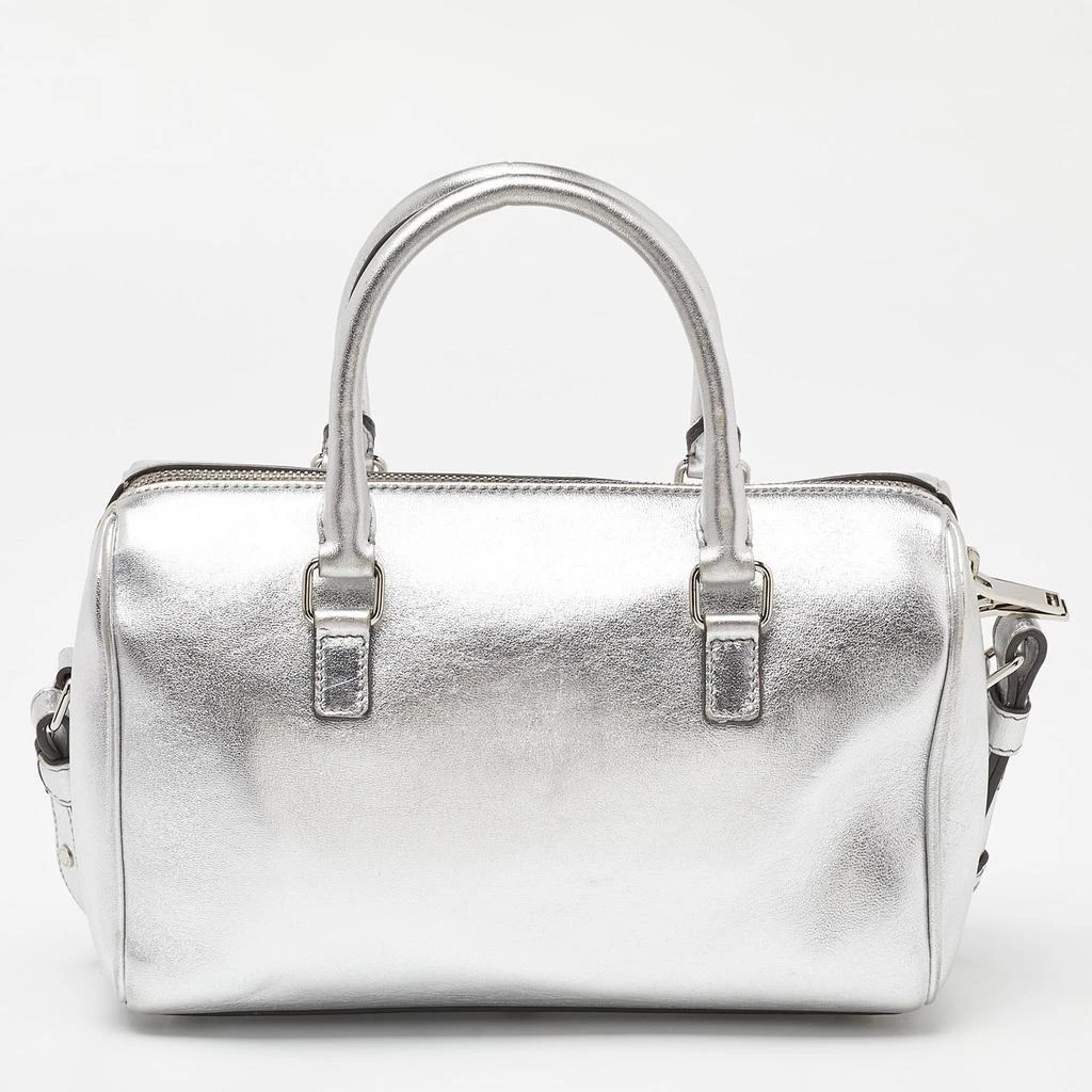Yves Saint Laurent Silver Leather Classic Baby Duffle Bag 3