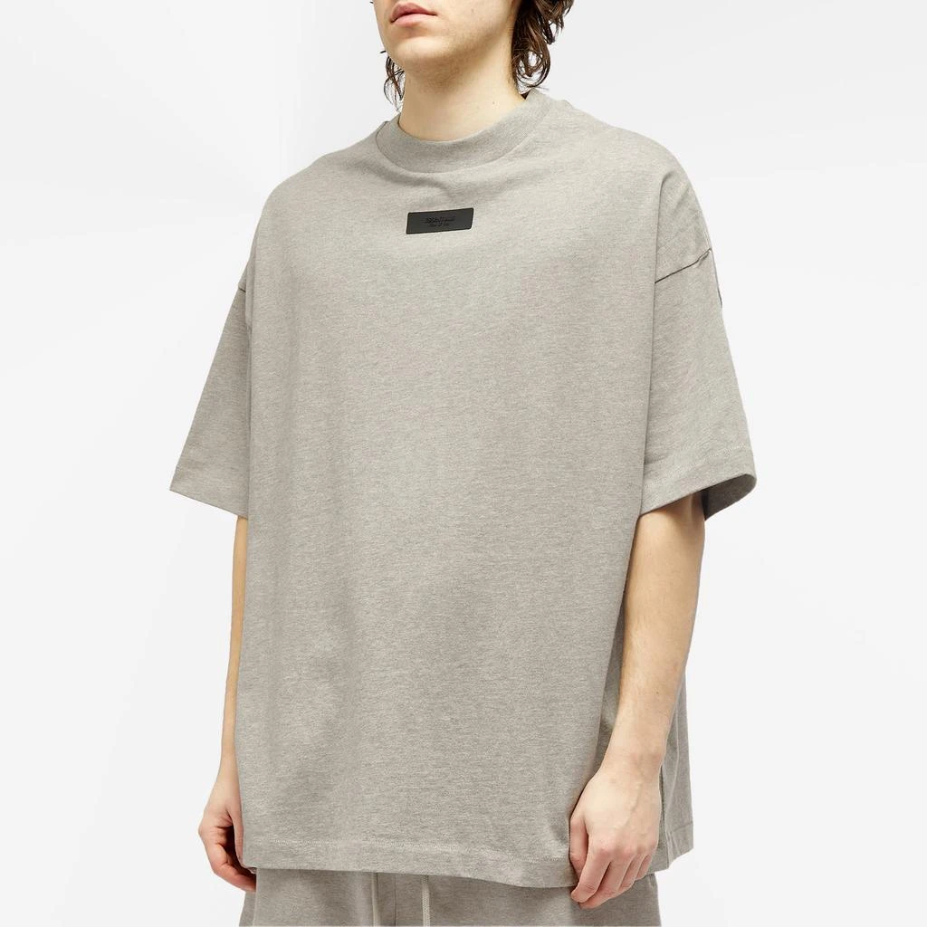 Essentials Fear of God ESSENTIALS Spring Tab Crew Neck T-Shirt - Dark Heather Oatmeal 2