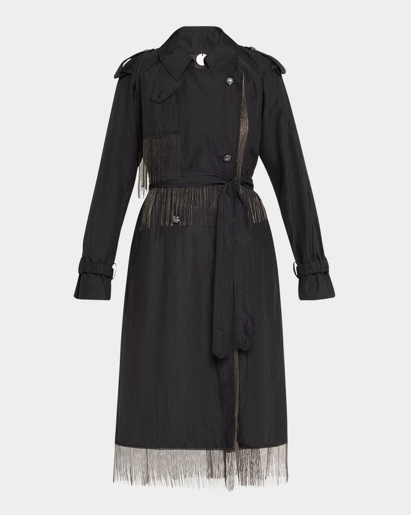Kobi Halperin Orly Crinkled Chain Fringe Coat 1