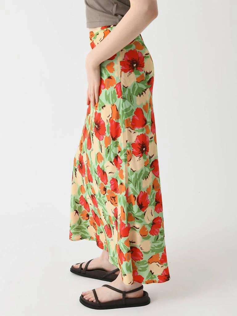 Kitri Layla Skirt In Green Garden Floral 2