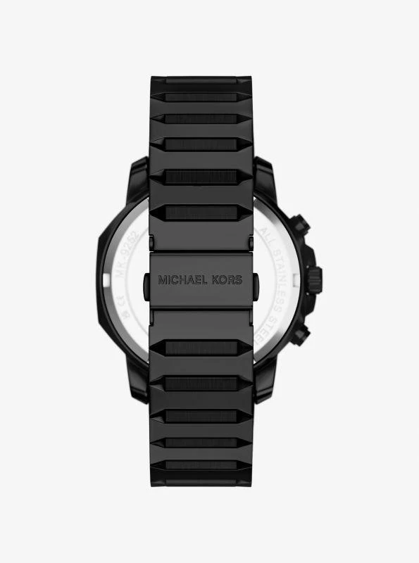 Michael Kors Oversized Prescott Black-Tone Watch 3