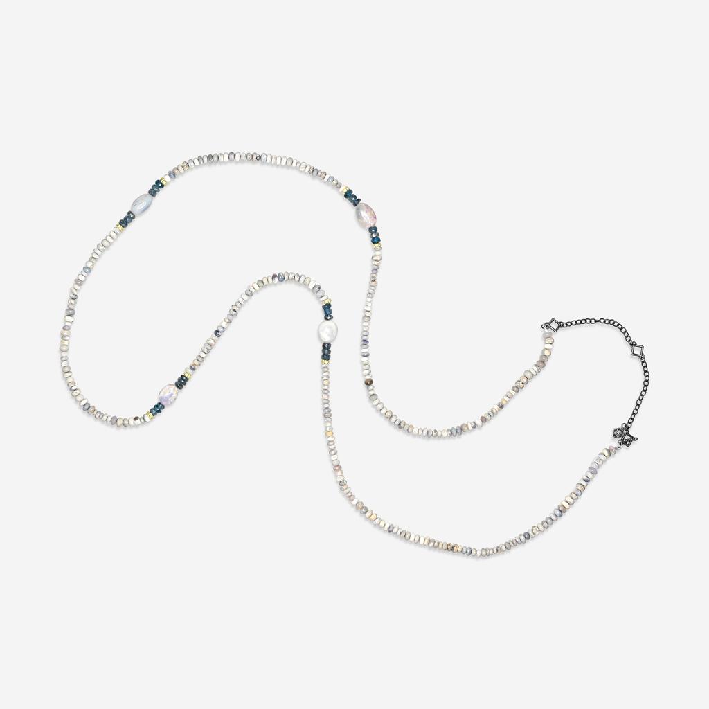 Armenta Armenta Old World 18K Yellow Gold 
Blackened Sterling Silver Beaded Necklace 14895