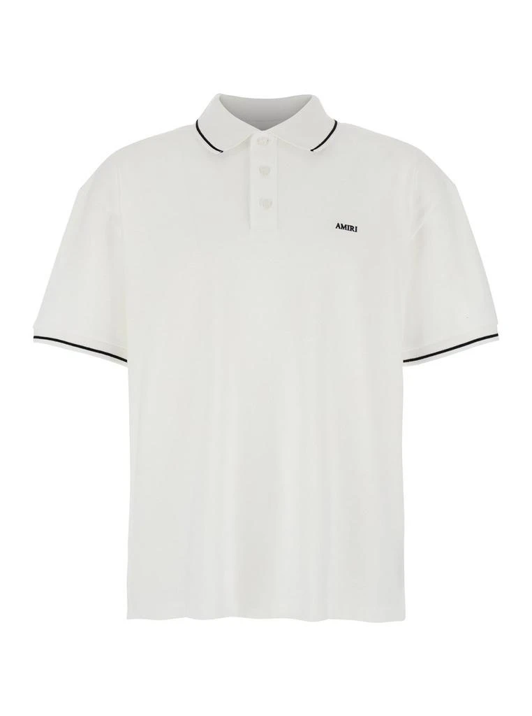 AMIRI Amiri Logo Embroidered Polo Shirt 1