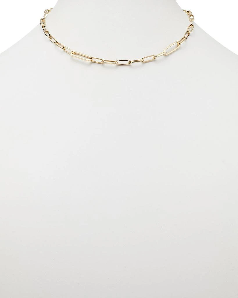 Alberto Amati 14K Yellow Gold Paperclip Link Chain Necklace, 18" 2