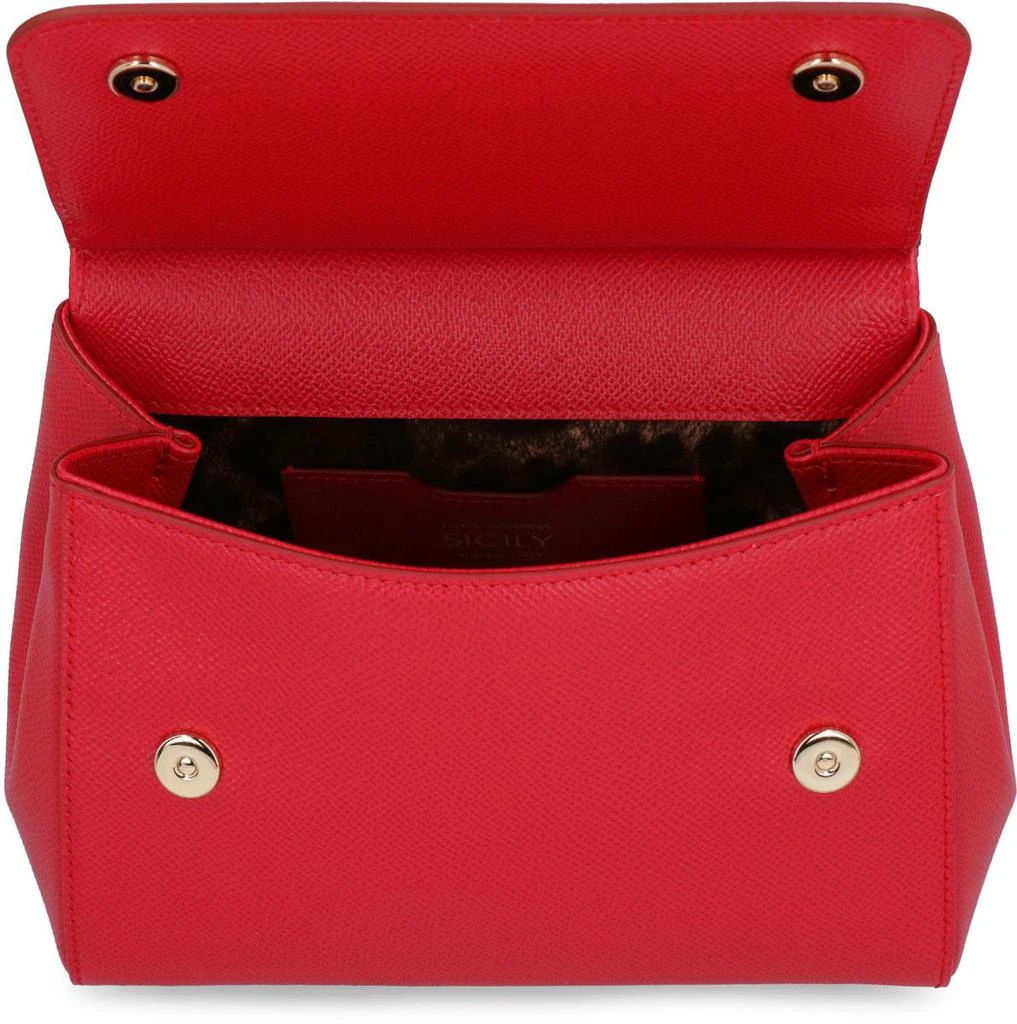 Dolce & Gabbana Dolce & Gabbana Sicily Small Leather Handbag 6