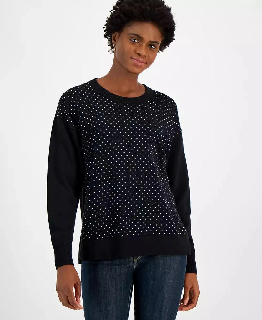 Michael Kors Women's Studded Crewneck Sweater 1