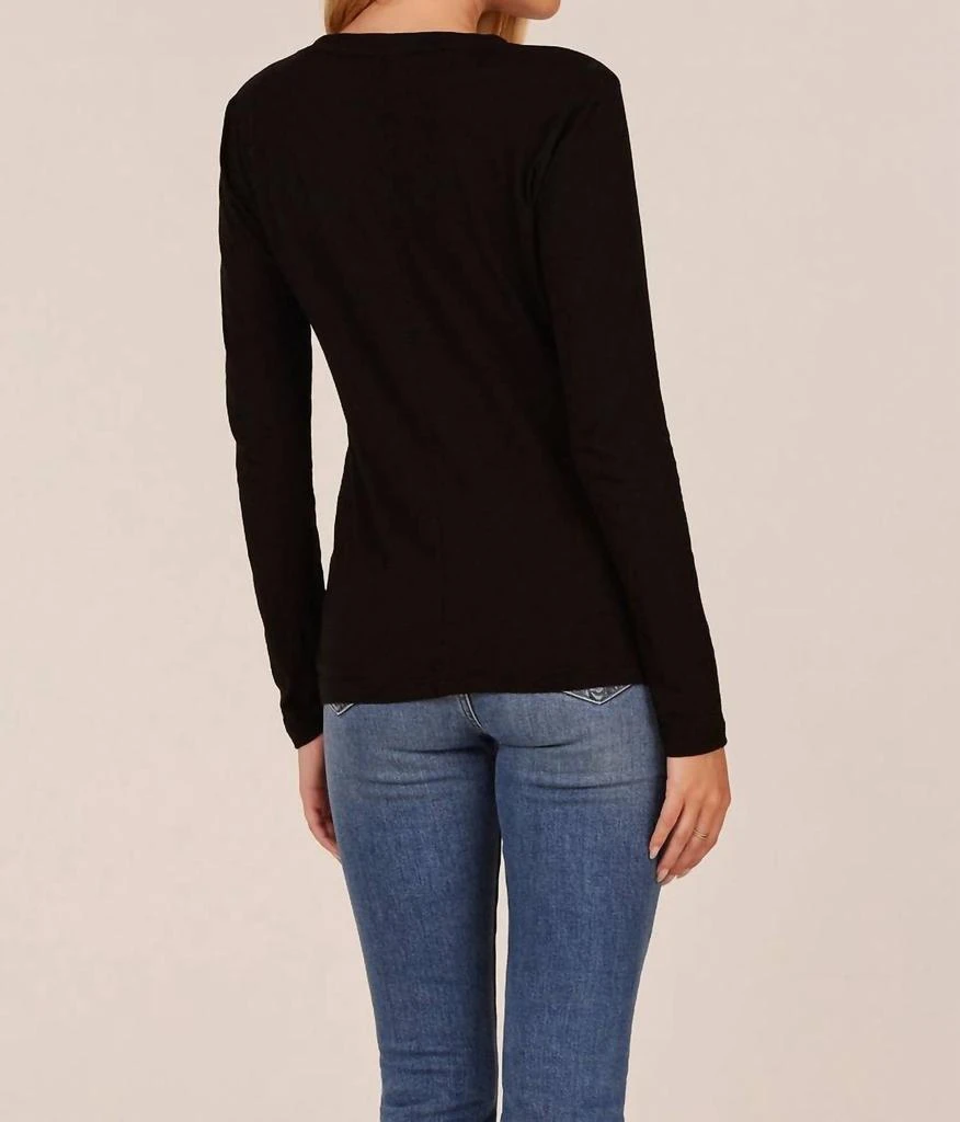 Bobi Bobi - Fitted Long Sleeve Crewneck Top 3