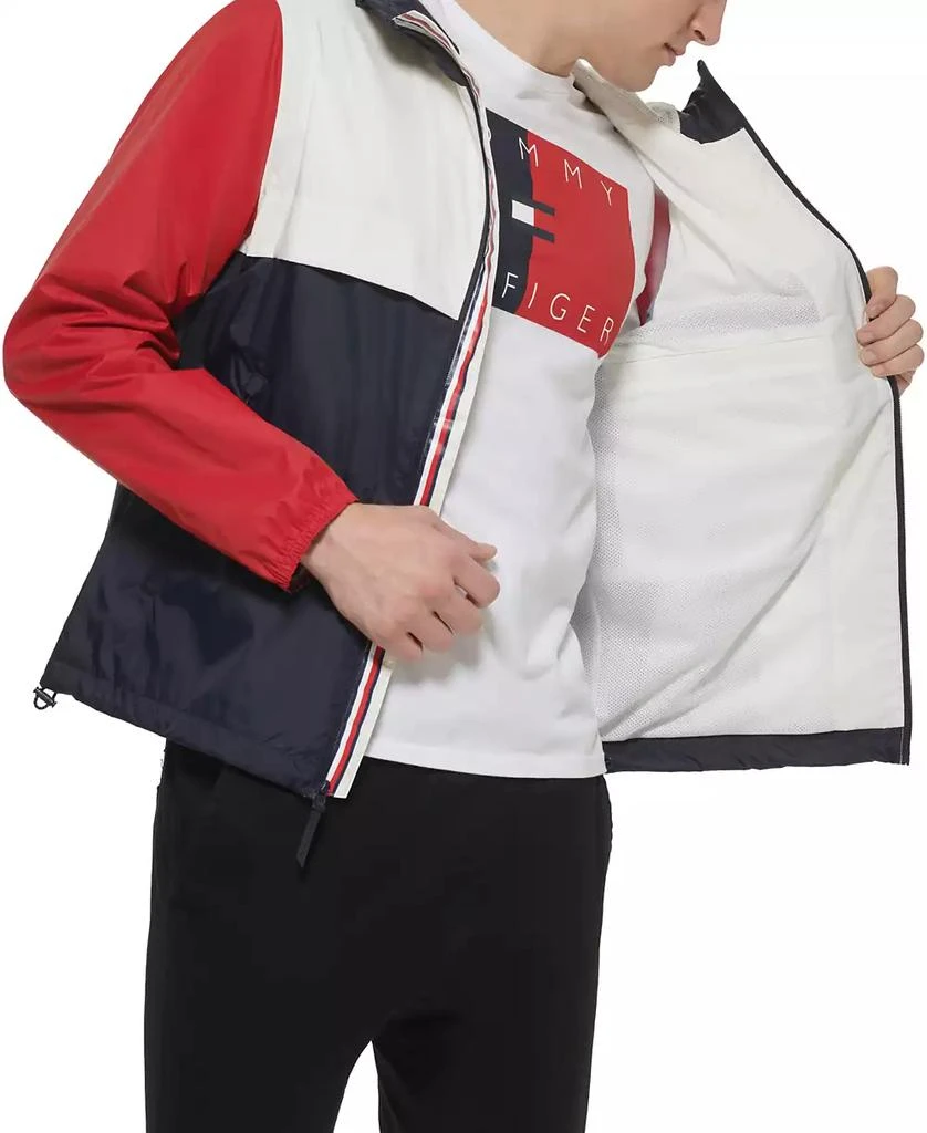 Tommy Hilfiger Men's Stretch Hooded Zip-Front Rain Jacket 4