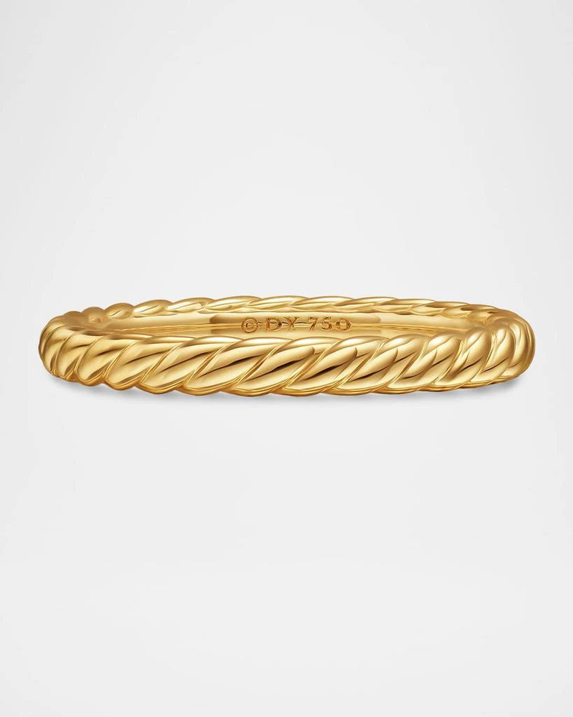 David Yurman DY Unity Cable Ring in 18K Yellow Gold, 2.45mm 1