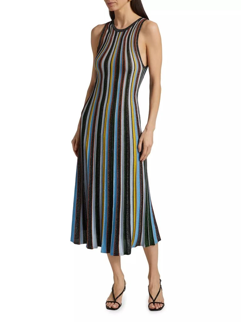 Milly Striped Tank Midi-Dress 2