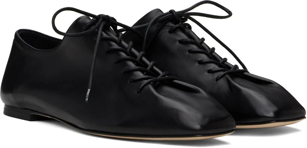 AEYDE Black Isla Nappa Leather Derbys 4