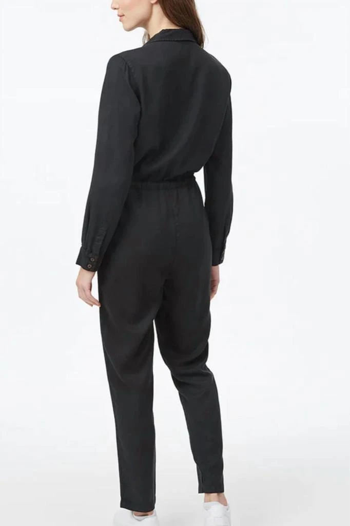tentree Laidback Tencel Jumpsuit In Meteorite Black 3