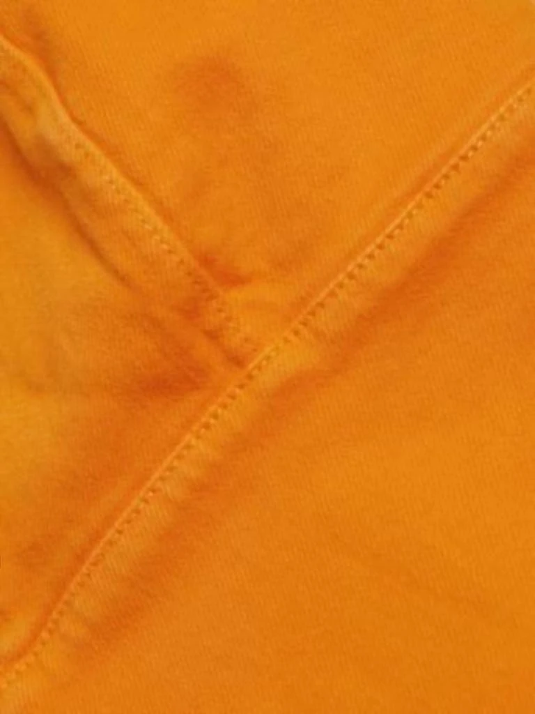 Alice + Olivia Carli Denim Crop Bra Top In Tangerine 4
