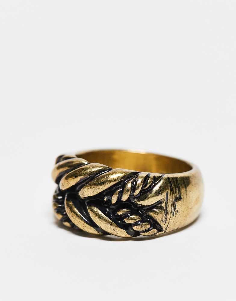 CLASSICS 77 Classics 77 plaited band ring in gold