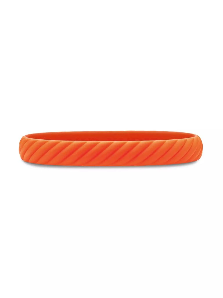 David Yurman Cable Bracelet in Orange Rubber, 10MM 1