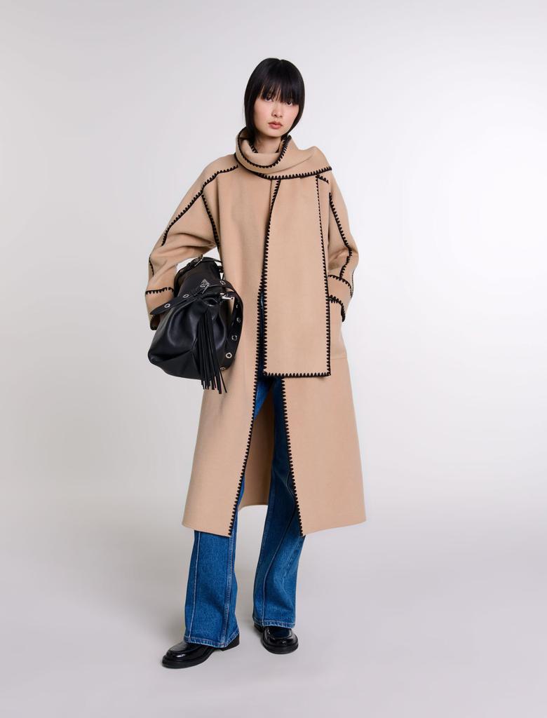 Maje Maje Woman's wool Two-tone double-faced coat for Fall/Winter
