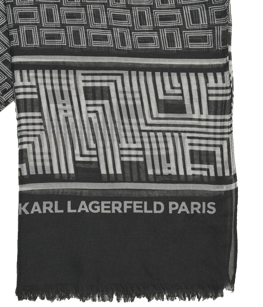 Karl Lagerfeld Paris MONOGRAM BORDER WRAP 3