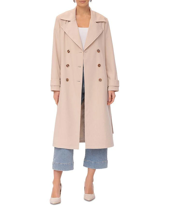 Bagatelle Double Breasted Relaxed Trench Coat 1