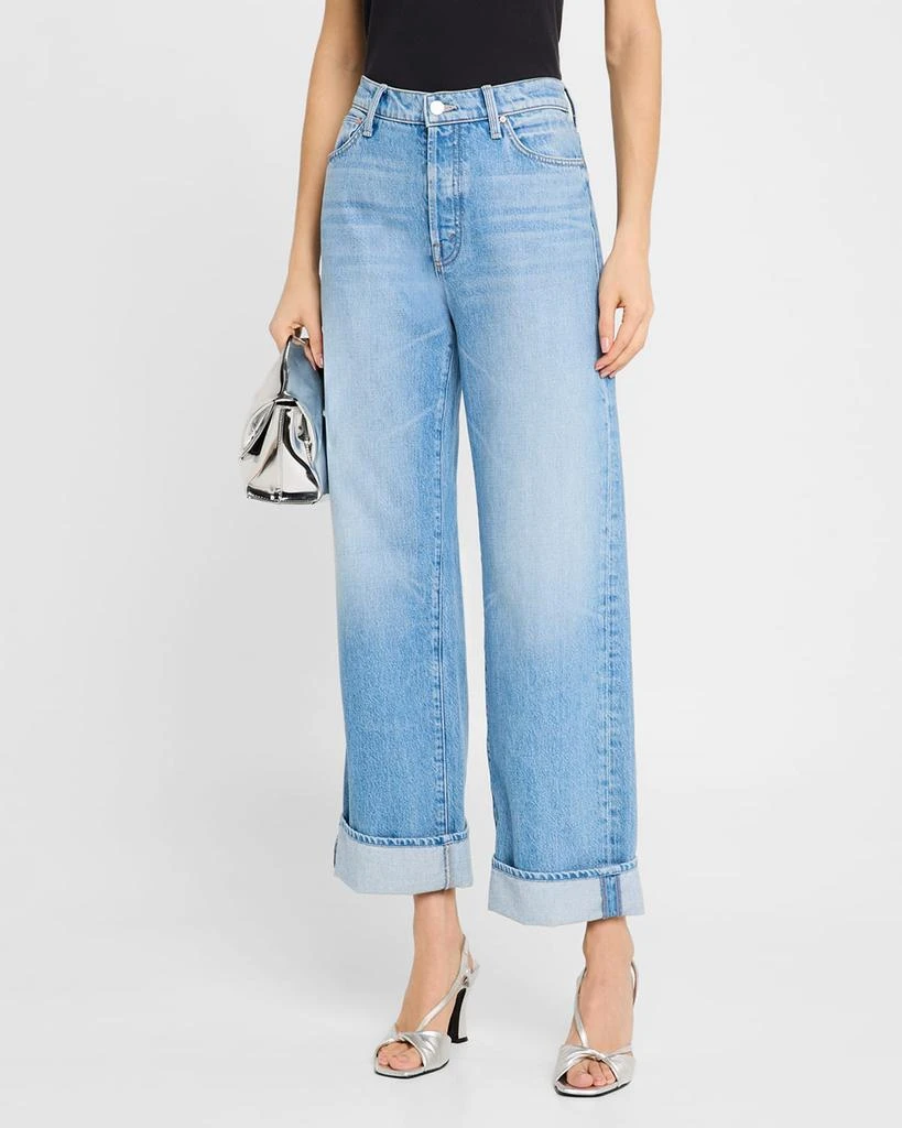 MOTHER The Dodger Button Hover Cuff Jeans 4