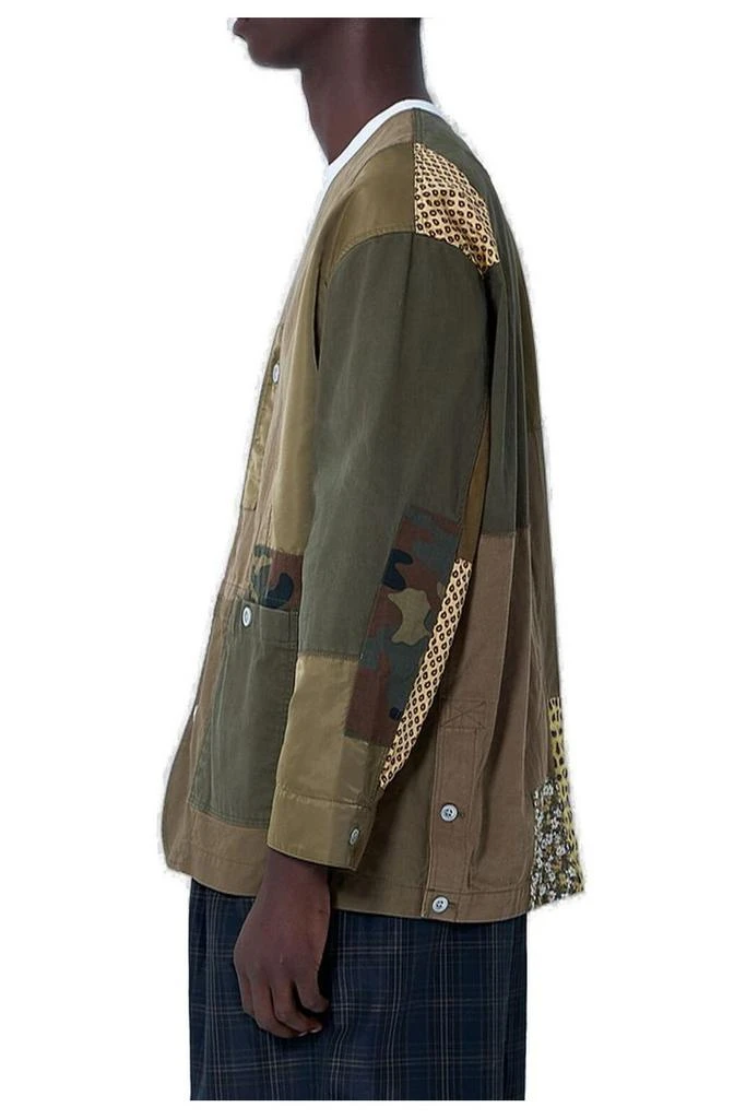 Comme des Garcons Comme des Garçons Homme Single Breasted Patchwork Jacket 3