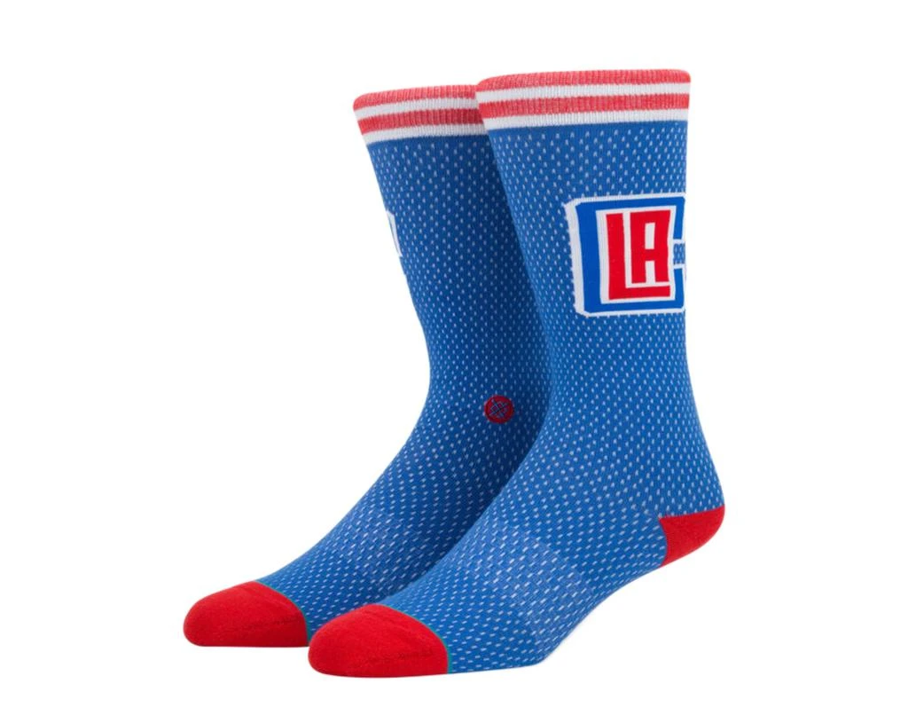 Stance Casual NBA LA Clippers Jersey Blue/Red Crew Socks M545D17CLI-BLU 1