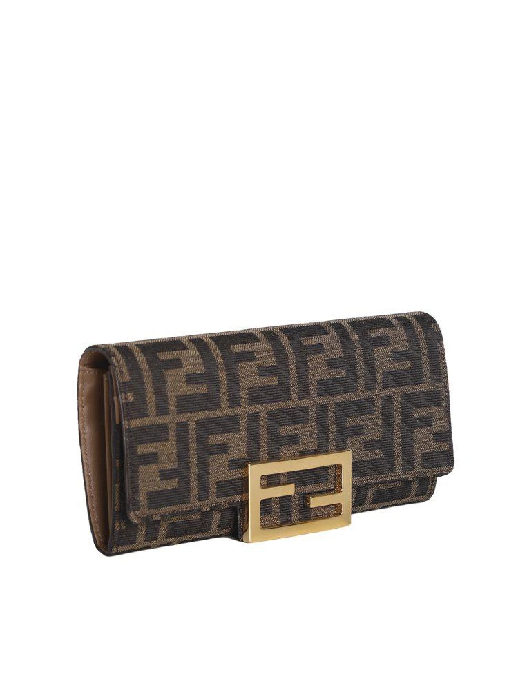 Fendi Fendi Continental Logo Plaque Chained Wallet 3