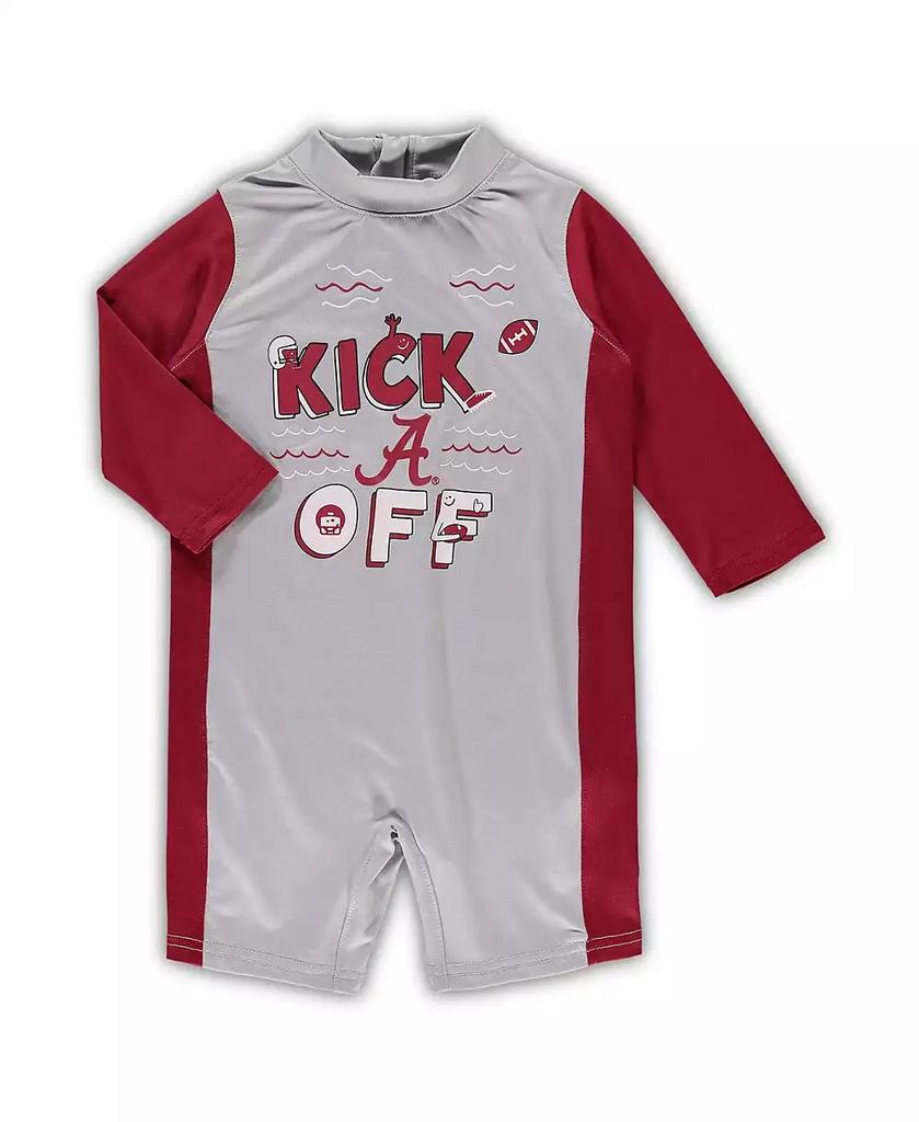 Outerstuff Toddler Girls Gray, Crimson Alabama Crimson Tide Wave Runner Wetsuit