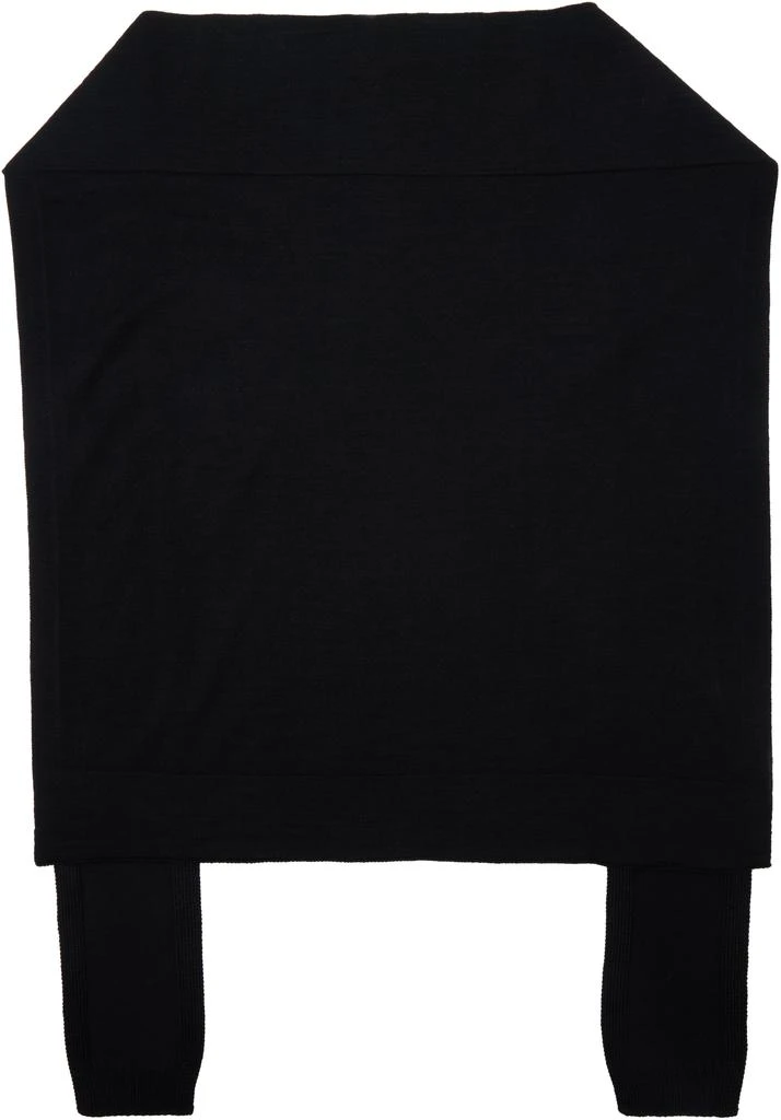 Lemaire Black Trompe L'oeil Scarf 2