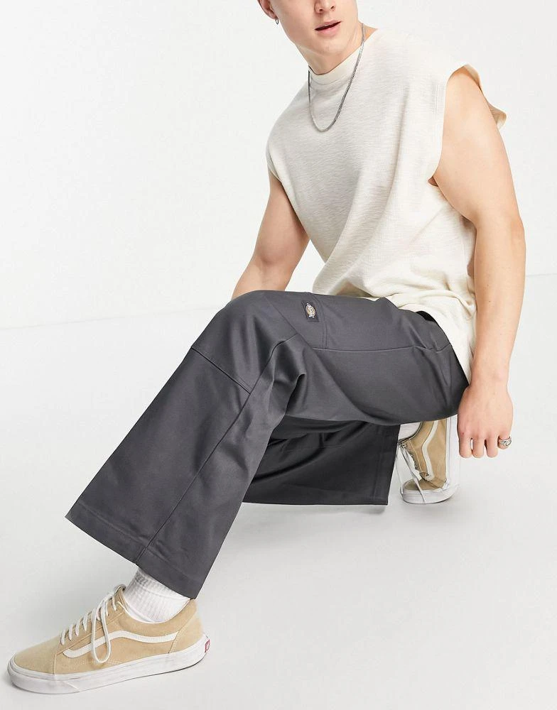 DICKIES Dickies slim fit trousers in charcoal grey 3