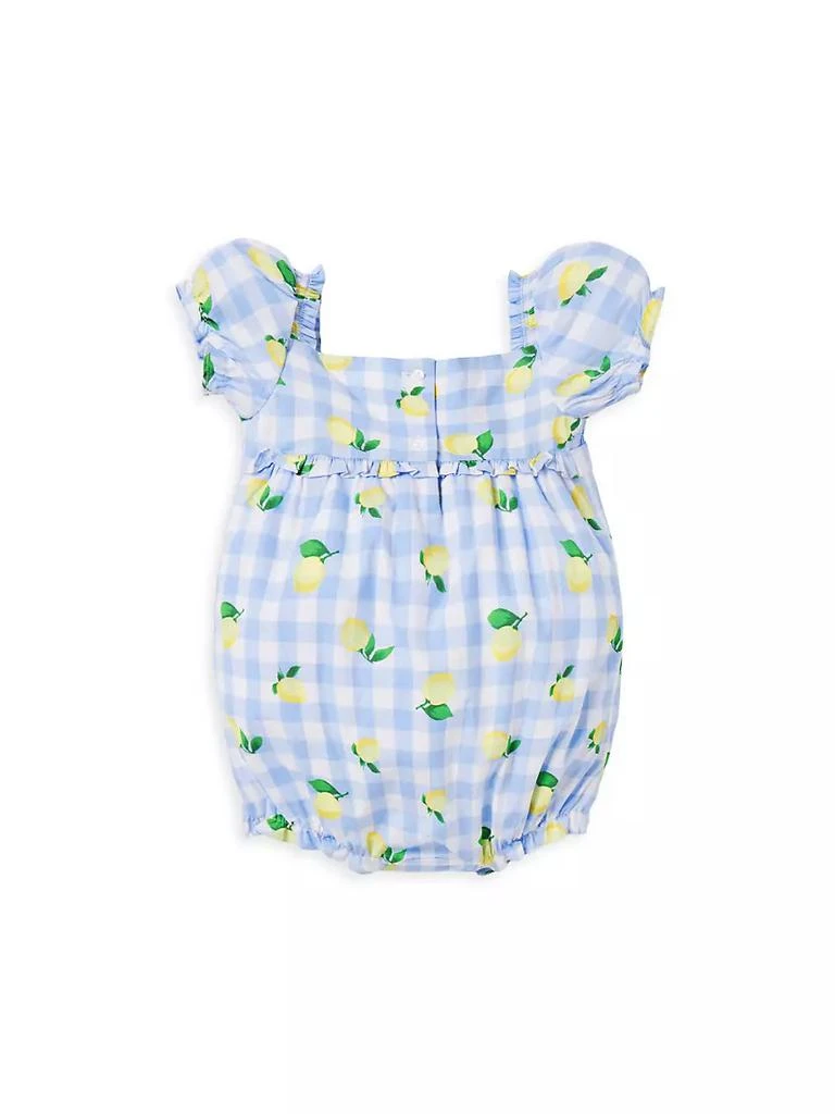 Janie and Jack Baby Girl's Lily Smocked Bubble Romper 2