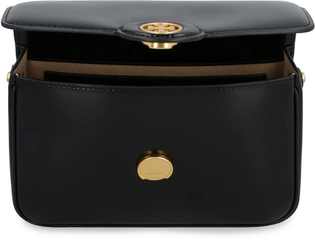 Tory Burch BLACK LEATHER ROBINSON SHOULDER BAG 5