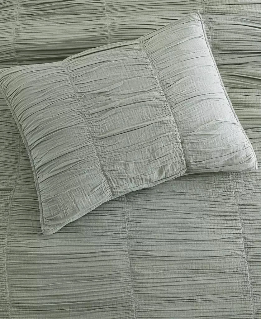 DKNY Pure Ruched Gauze 3-Pc. Duvet Cover Set 4