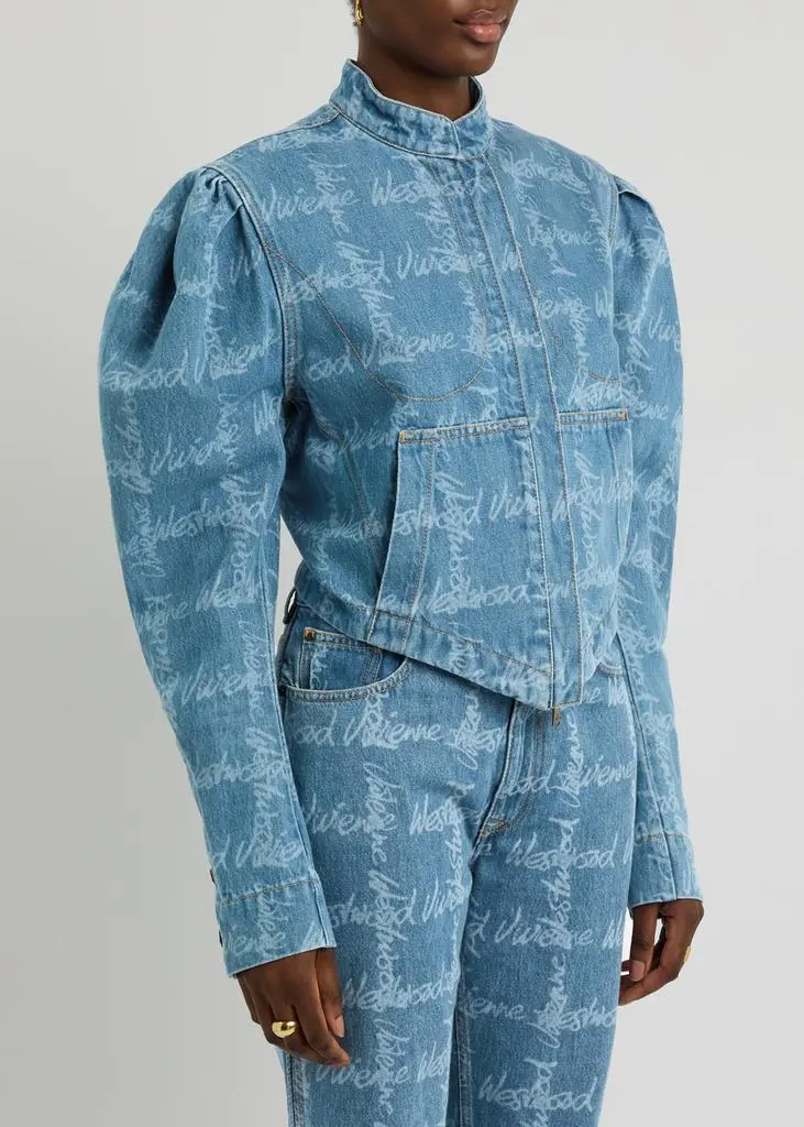 Vivienne Westwood Filli monogrammed denim jacket  2