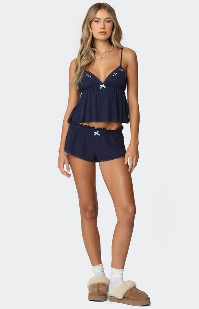 Edikted Dream Babydoll Waffle Tank Top 2