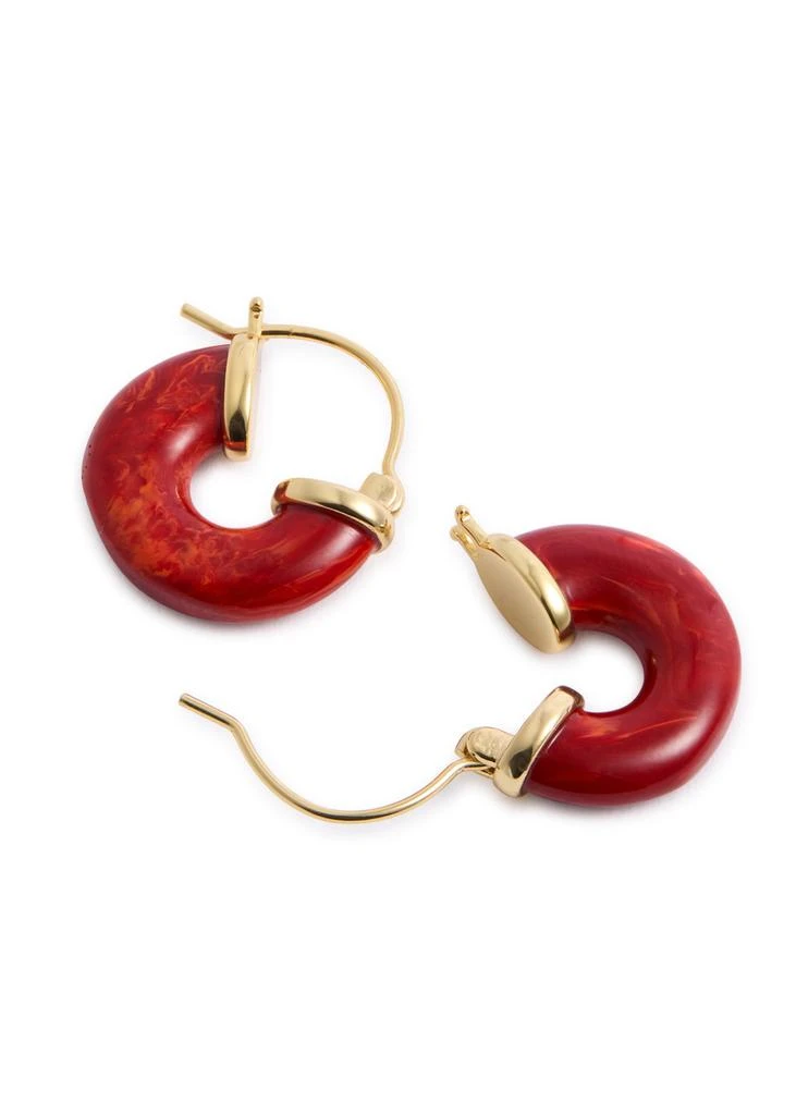 Anni Lu Petit Swell 18kt gold-plated hoop earrings 3