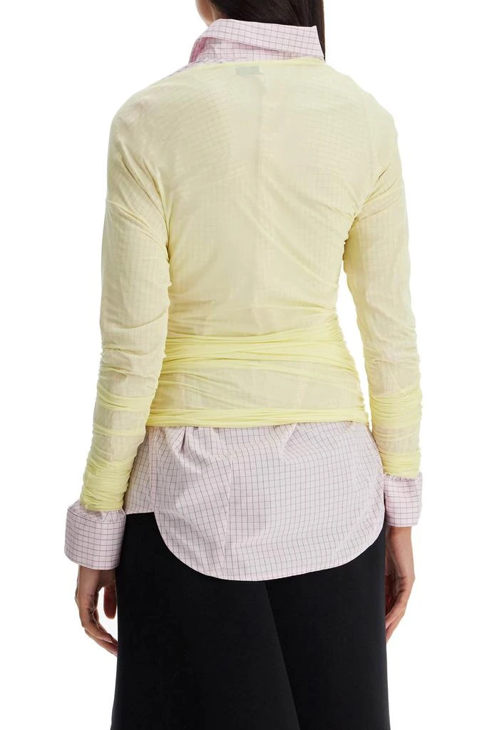 Dries Van Noten long-sleeved draped top with 3
