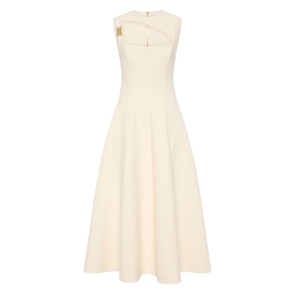 REBECCA VALLANCE Bridal Nuvola embroidered midi dress
