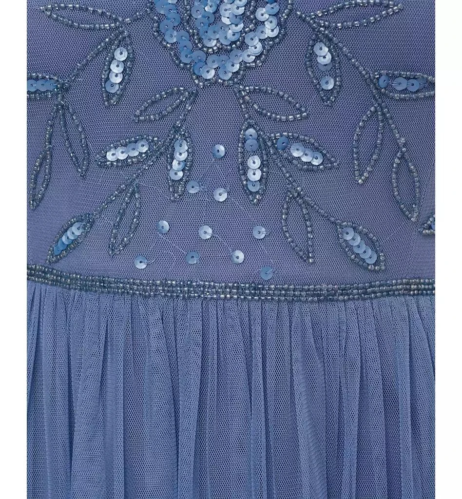 Adrianna Papell Women's Boat-Neck Beaded Mesh Dress 5