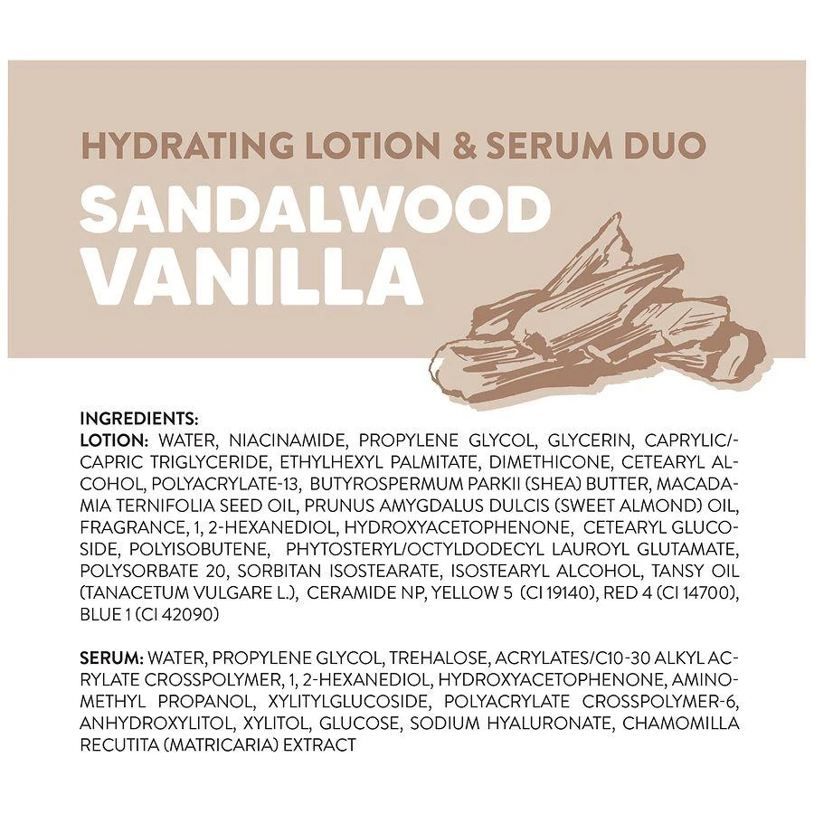 Onyx Professional Hydrating Lotion 
Serum Duo Sandalwood Vanilla 4