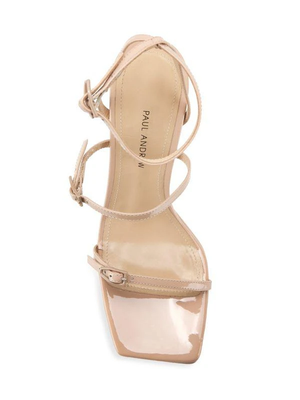Paul Andrew Slinky Patent Leather Platform Sandals 5
