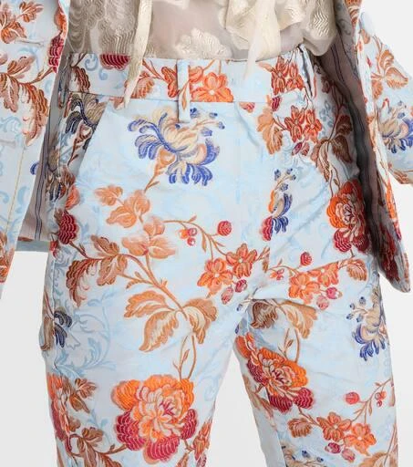 ETRO Floral jacquard pants 4