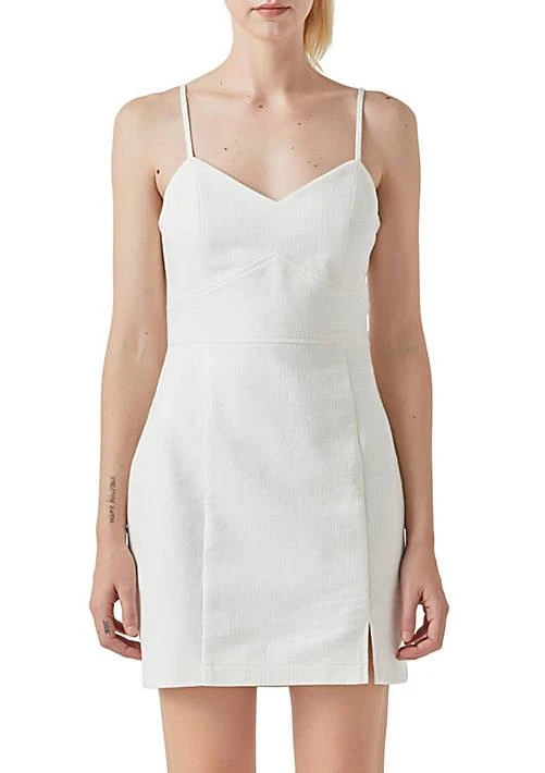 Grey Lab Lab Double Elastic Strap Mini Dress 1