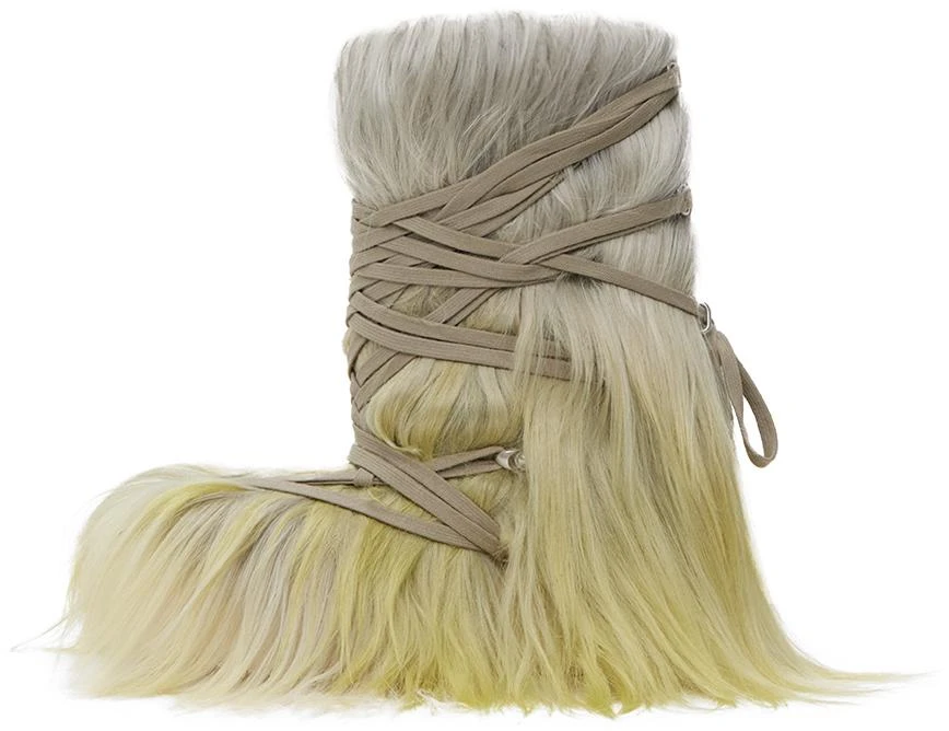 Rick Owens Moncler + Rick Owens Green & Gray Big Rocks Boots 3