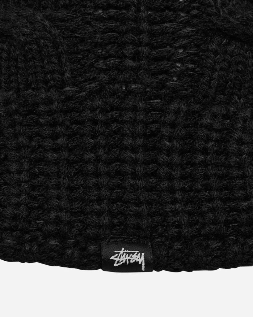 STUSSY Cable Knit Bucket Hat Black 6