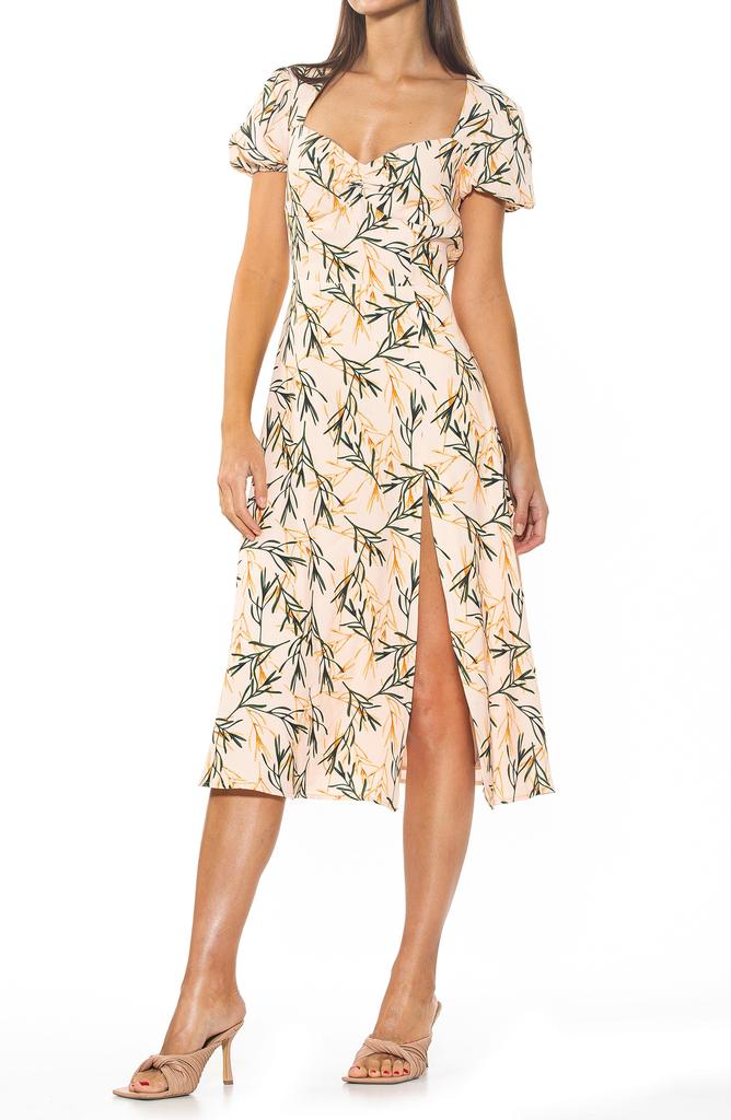 ALEXIA ADMOR Gracie Sweetheart Slit Dress