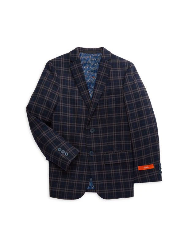Tallia Boy's Plaid Blazer 1