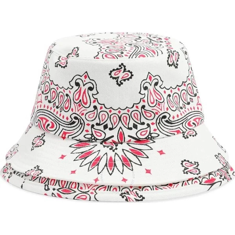 Sacai Unisex Off White Bandana-Print Bucket Hat 1